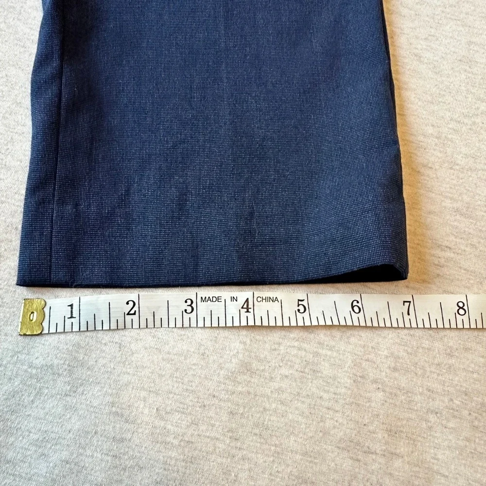 Express‎ Slim Fit Dress Pants Mens 31x30 Navy Blue Stretch Trousers RN 55285